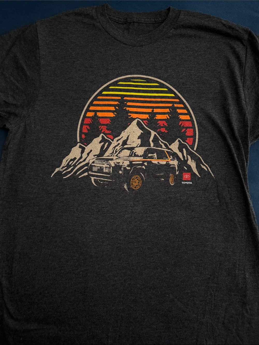 Toyota Graphic Mountain Tee - Charcoal